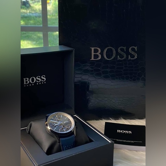 HB1513563 - Hugo Boss Men’s Grand Prix Black Dial Watch - Picture 2 of 11